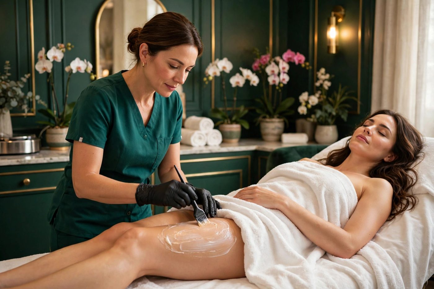 Bikini Brite Peel brightening treatment at Eureka Body Care and Spa in New York City