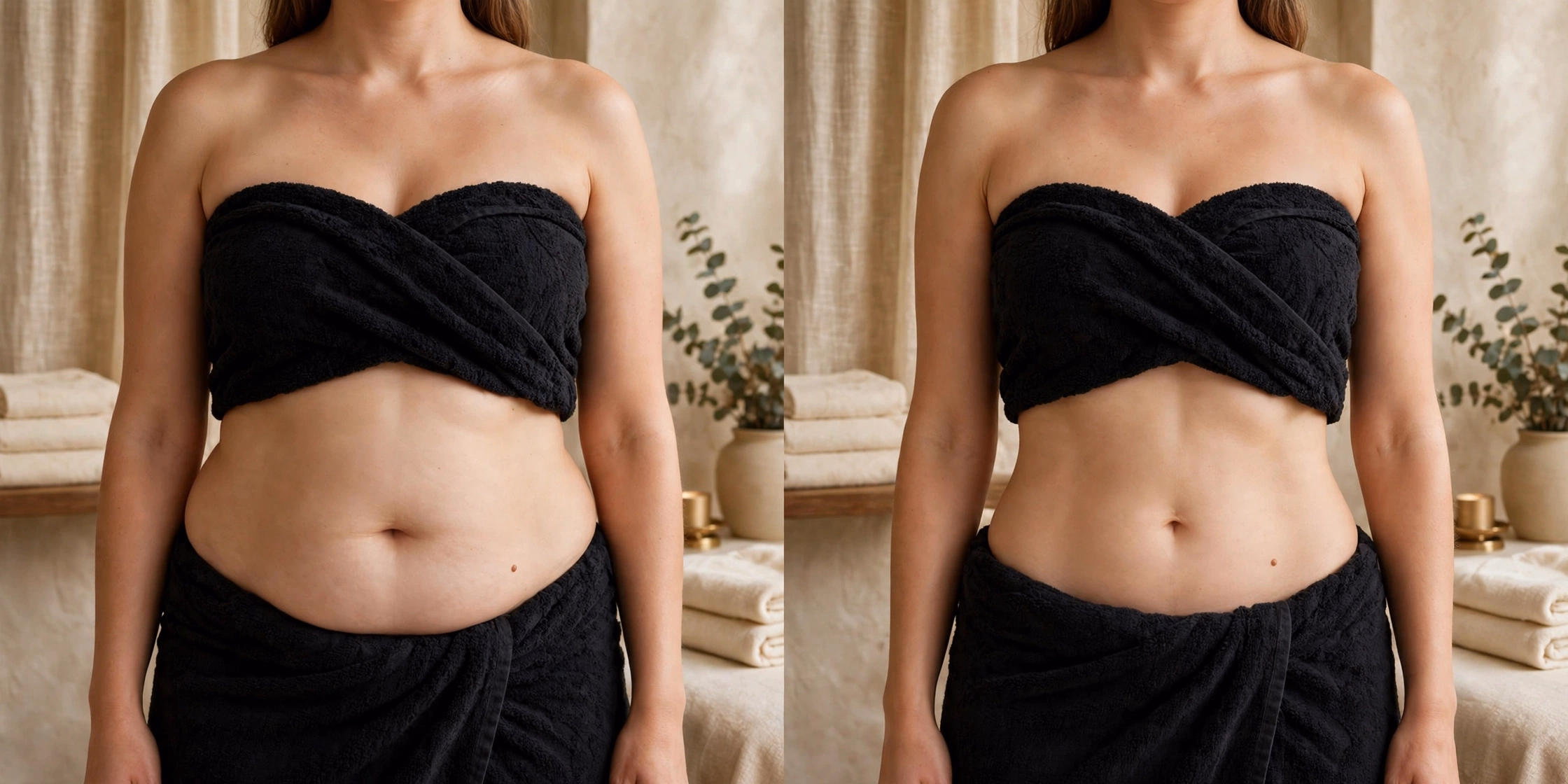 CoolSculpting before and after body contouring results in NYC at Eureka Body Care & Spa