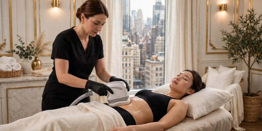 Fat Freeze EMSculpt NYC treatment at Eureka Body Care & Spa in Midtown NYC