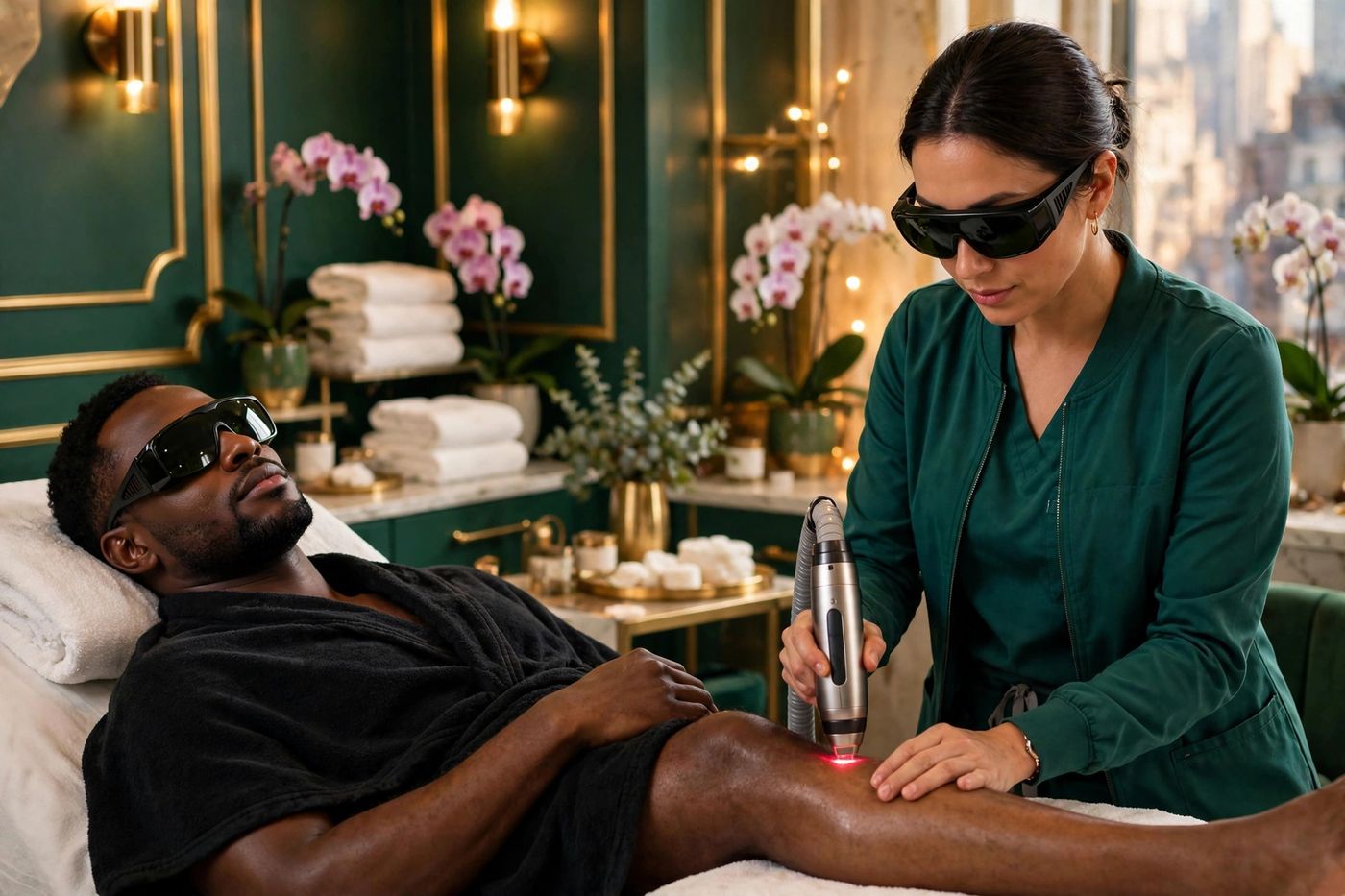 Laser hair removal for dark skin at Eureka Body Care and Spa in New York City