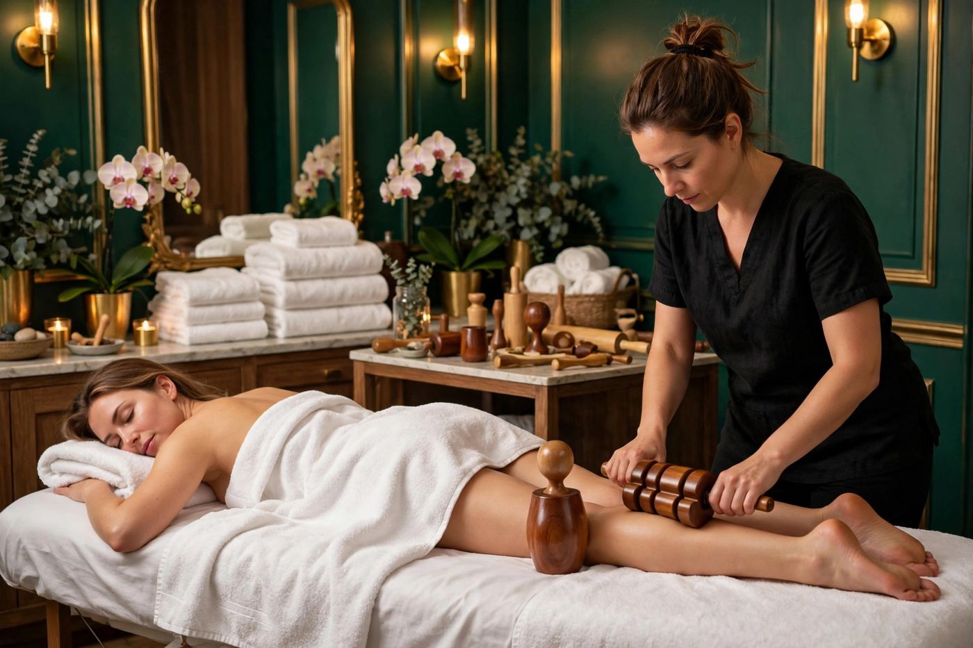 Maderotherapy wood therapy massage at Eureka Body Care and Spa in New York City