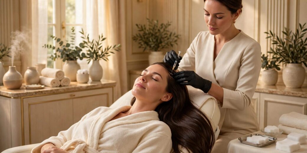 PRP hair restoration NYC treatment at Eureka Body Care & Spa in Midtown NYC