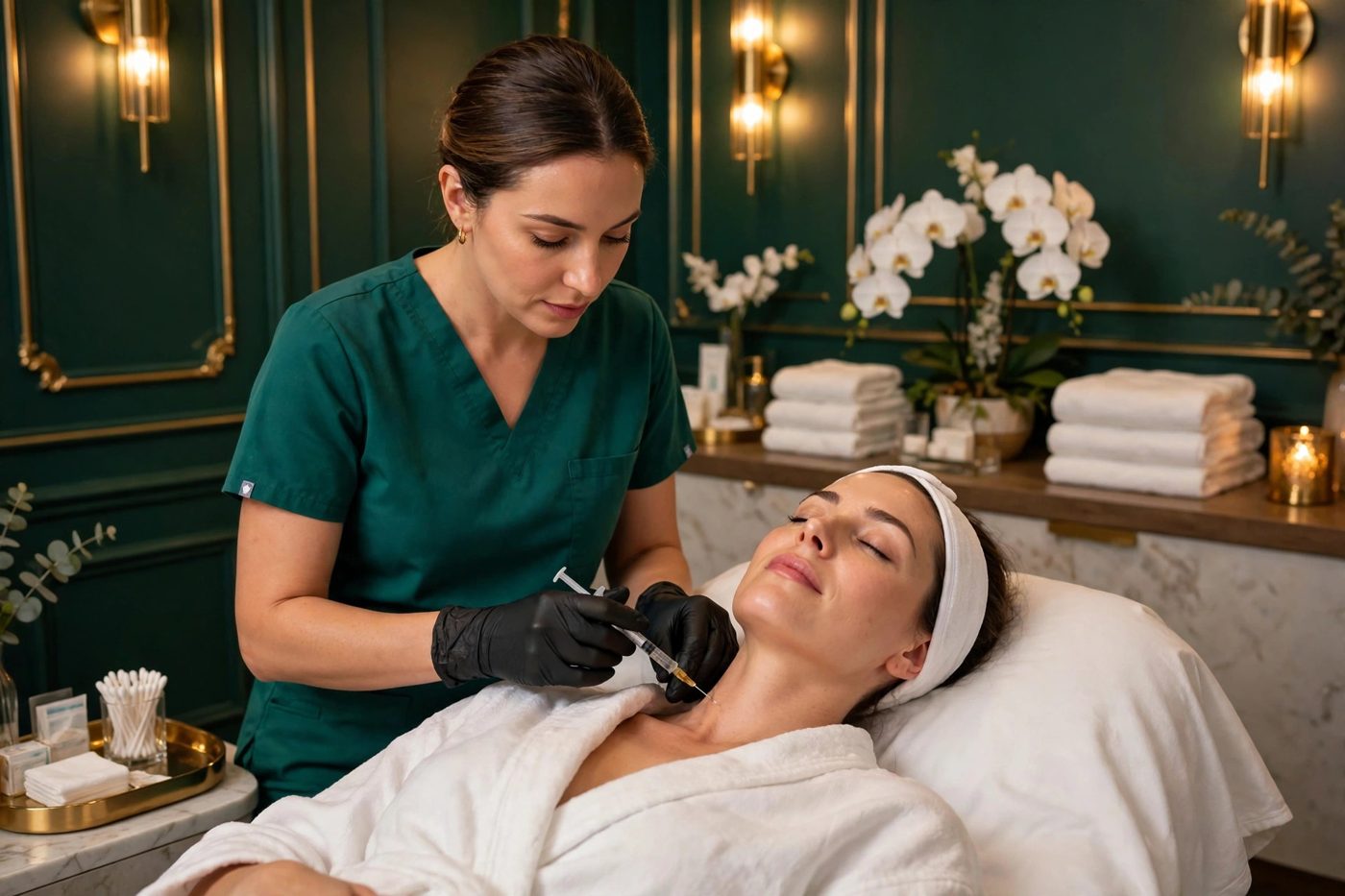 PRP mesotherapy treatment for face and neck at Eureka Body Care and Spa NYC