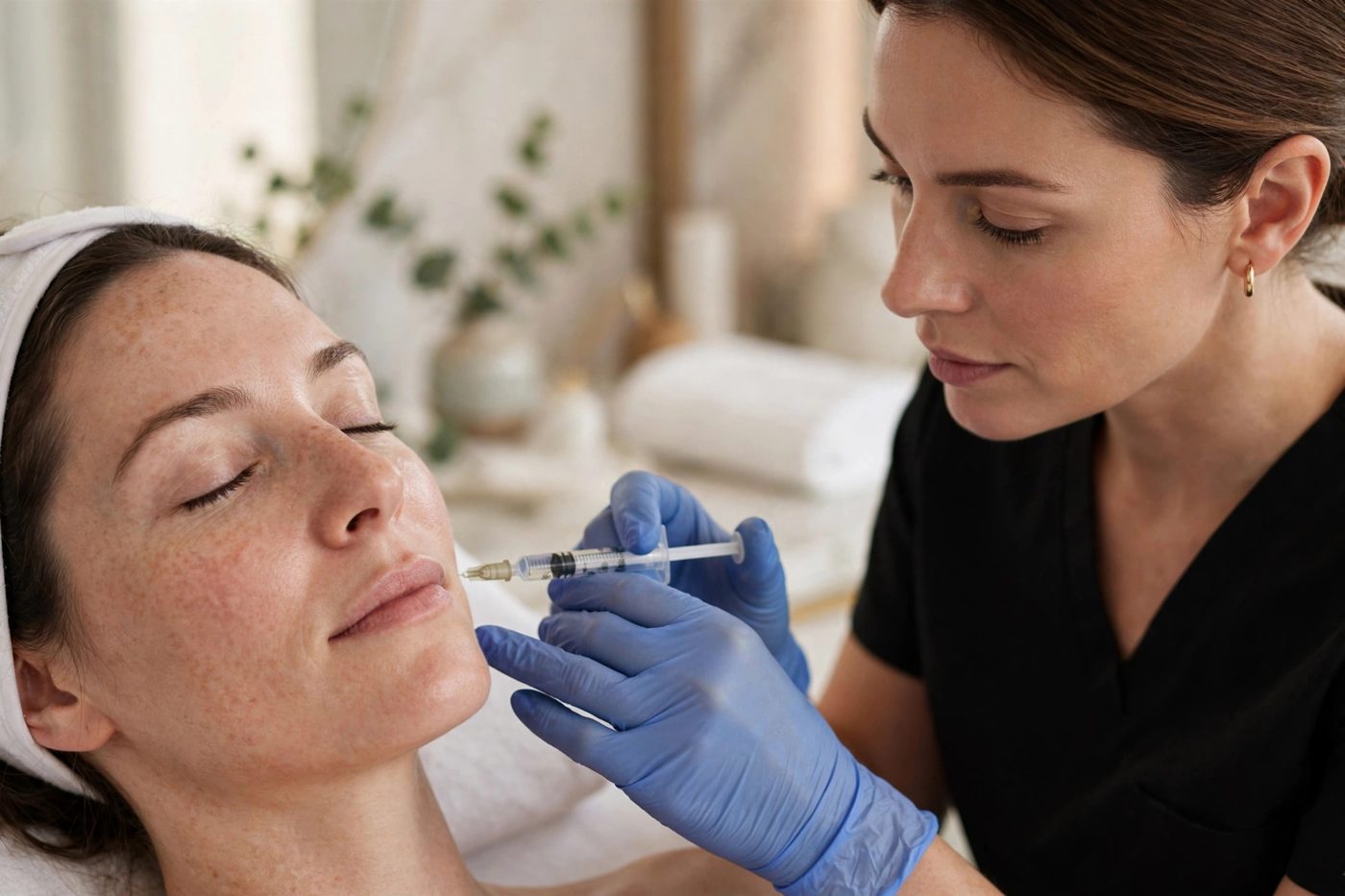 Radiesse treatment session at Eureka Body Care and Spa NYC