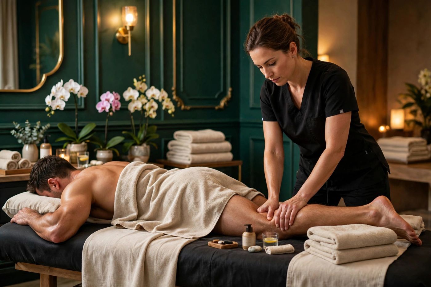 Sports massage therapy at Eureka Body Care and Spa in New York City