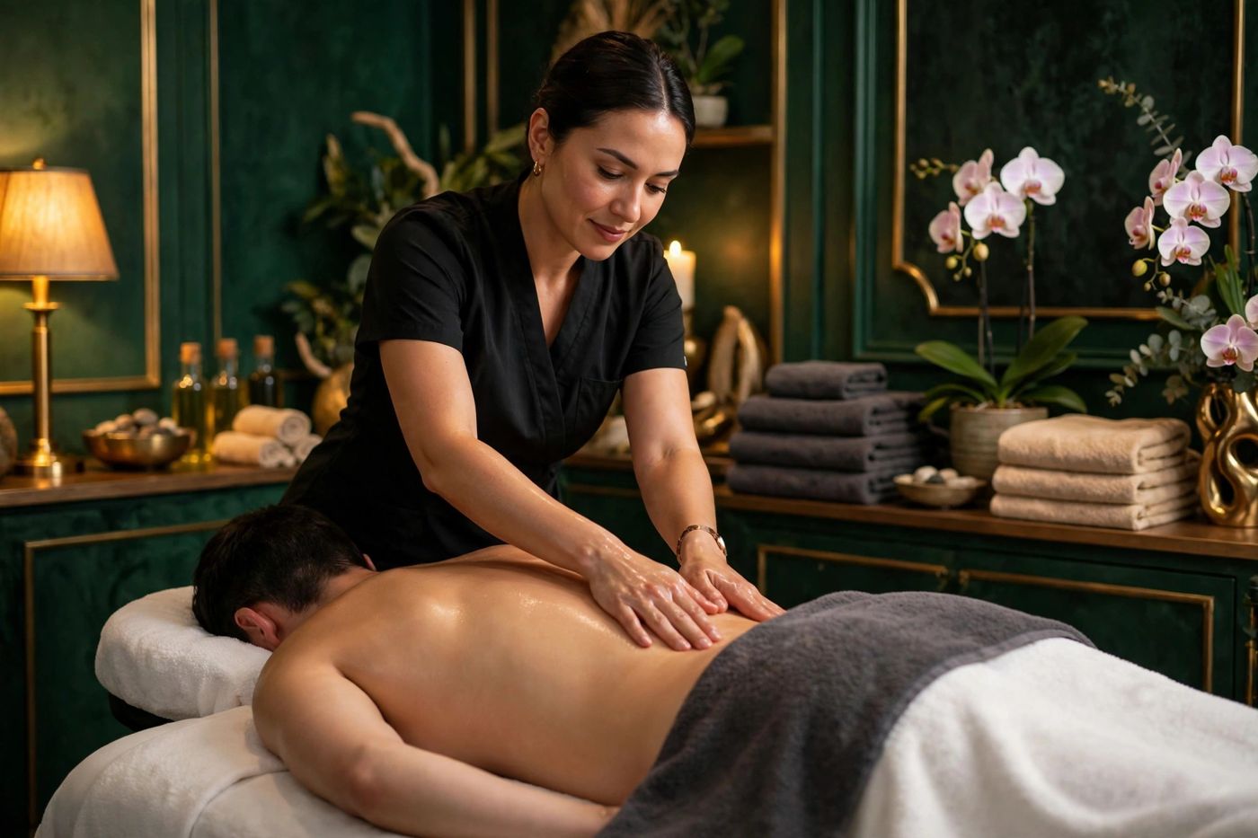Swedish oil massage at Eureka Body Care and Spa in New York City